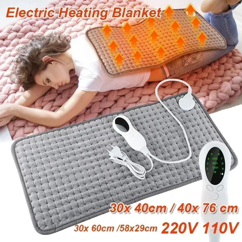 Electric Heating Blanket 58x29CM Heated Mat For Bed, Sofa, And