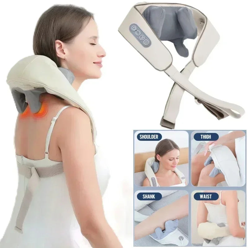 ZenEase Electric Shoulder Kneading Massage Shawl